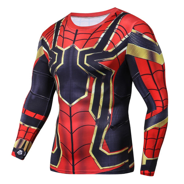 Tee shirt fitness manches longues Iron Spider
