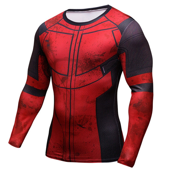 Tee shirt fitness manches longues Deadpool