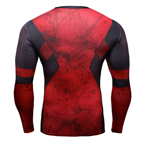 Tee shirt fitness manches longues Deadpool