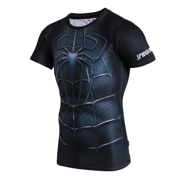 Tee shirt fitness noir Spider-Man