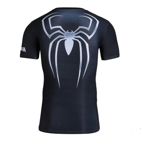 Tee shirt fitness noir Spider-Man