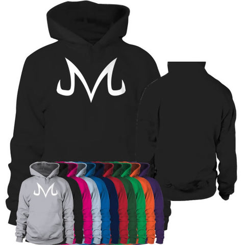 Hoodie logo Majin blanc