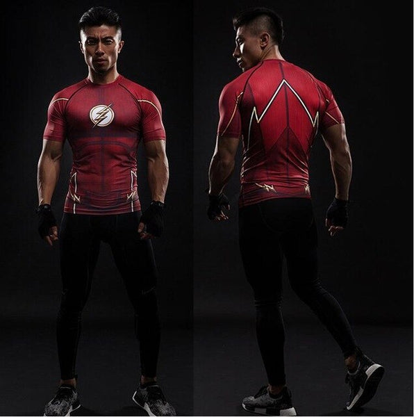 Tee shirt fitness rouge Flash
