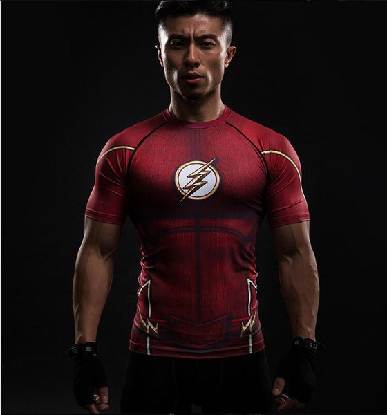 Tee shirt fitness rouge Flash