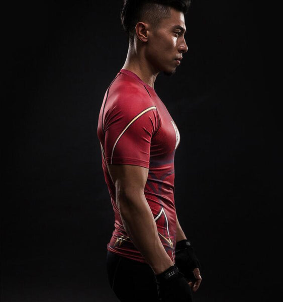 Tee shirt fitness rouge Flash