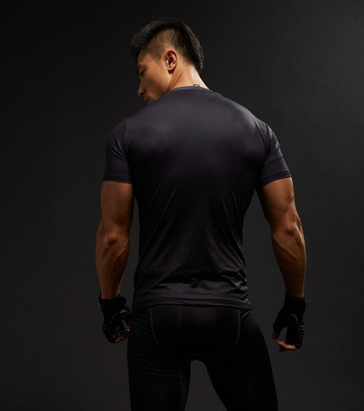 Tee shirt fitness noir Punisher
