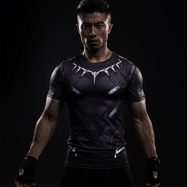 Tee shirt fitness Black Panther New
