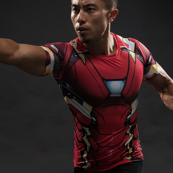 Tee shirt fitness Iron-Man Infinity War