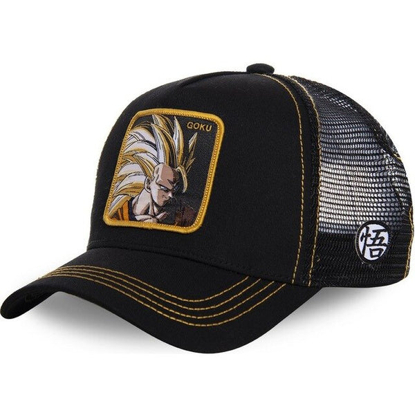 Casquette trucker noire Goku SSJ3