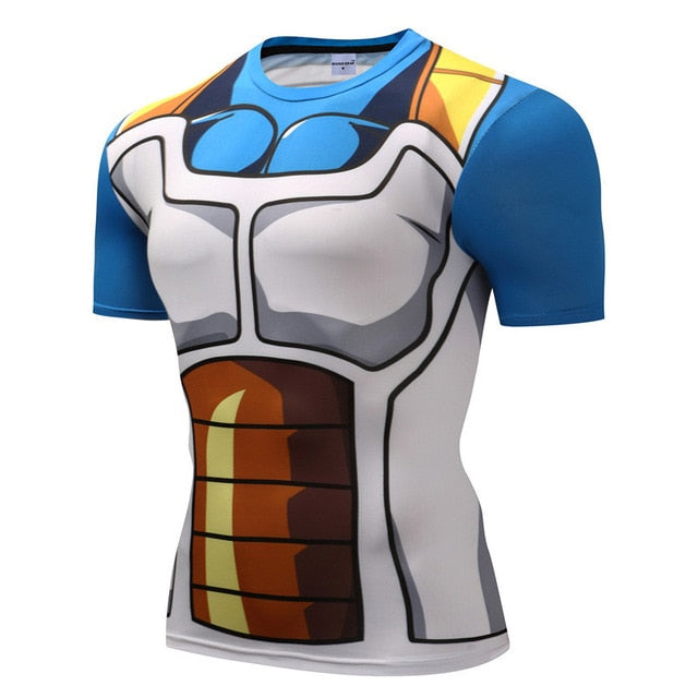 Tee shirt fitness Dragon Ball Z armure de Vegeta