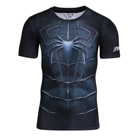 Tee shirt fitness noir Spider-Man