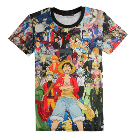 Tee shirt One Piece mosaïque impression 3D