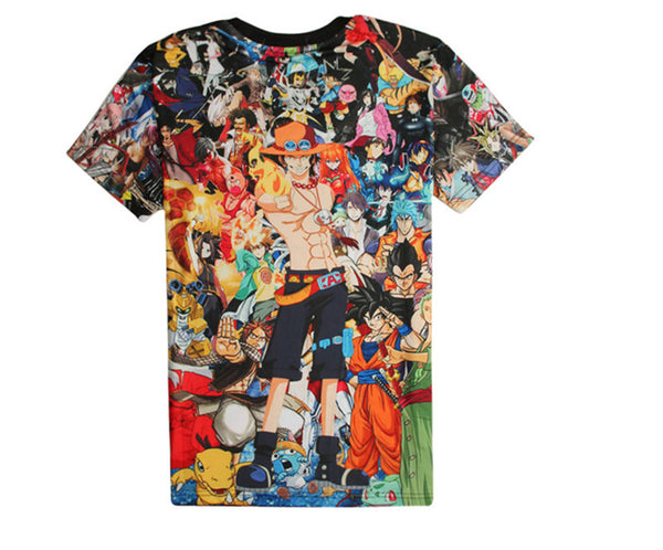 Tee shirt One Piece mosaïque impression 3D