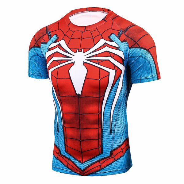 Tee shirt fitness Spider-Man version gaming