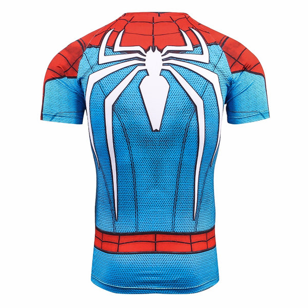 Tee shirt fitness Spider-Man version gaming