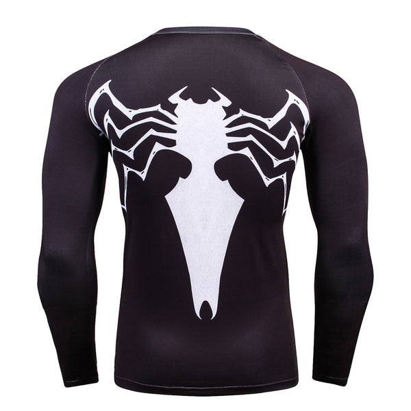 Tee shirt fitness manches longues noir Venom