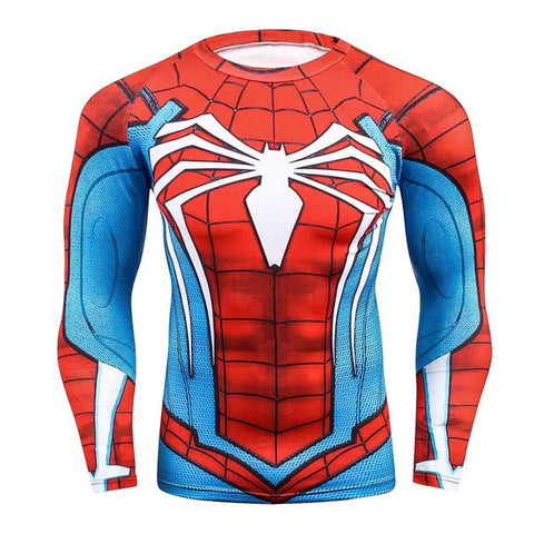 Tee shirt fitness manches longues Spider-Man version gaming