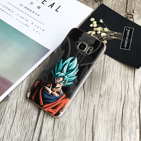 Coque de téléphone buste Son Goku Super Sayan Blue pour Samsung Galaxy