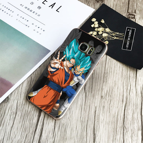 Coque de téléphone Goku & Vegeta Super Sayan Blue pour Samsung Galaxy
