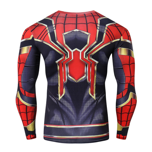 Tee shirt fitness manches longues Iron Spider