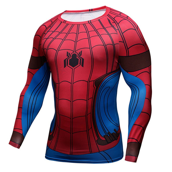 Tee shirt fitness manches longues Spider-Man Homecoming