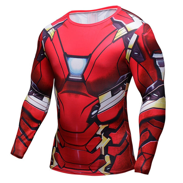 Tee shirt fitness manches longues Iron-Man Infinity War