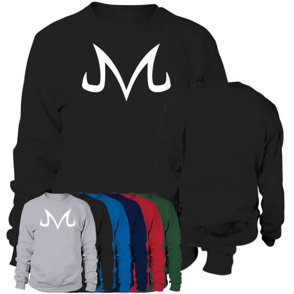 Sweat shirt logo Majin blanc